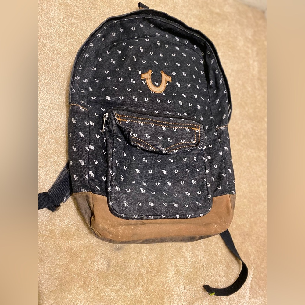 True Religion Vintage Denim Backpack